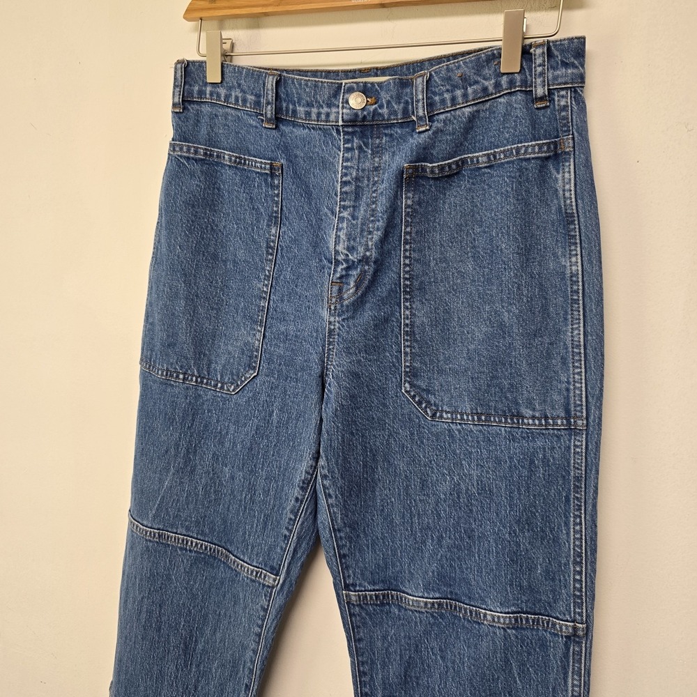 Madewell 90s Straight Cargo Jean Size 30 Denim Womens Straight Leg Utility Pant - Picture 6 of 12